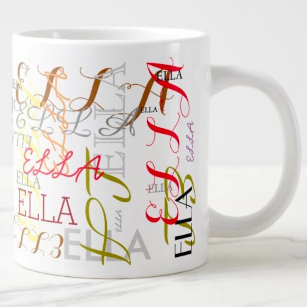 ☕️ “Ella” 20oz Coffee Mug by Zazzle.  New without Tags (NWOT)